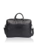 Bellicci Leren laptoptas "Keaton" zwart - (B)38 x (H)27 x (D)6 cm