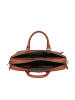 Bellicci Leren laptoptas "Keaton" lichtbruin - (B)38 x (H)27 x (D)6 cm