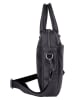 SPARWELL Leren businesstas "Kompact Koen" zwart - (B)38 x (H)27,5 x (D)6,5 cm