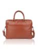 Bellicci Leren laptoptas "Koen" lichtbruin - (B)42 x (H)30 x (D)11 cm