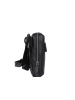 Bellicci Leder-Umhängetasche "Kiefer" in Schwarz - (B)19 x (H)21 x (T)5 cm