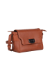 Bellicci Leder-Umhängetasche "Kleo" in Hellbraun - (B)22 x (H)14 x (T)9 cm