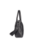 Bellicci Leren handtas "Kady" zwart - (B)42 x (H)30 x (D)11 cm