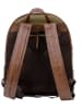 SPARWELL Leder-Rucksack "Stable Sawyer" in Khaki/ Hellbraun - (B)31 x (H)41 x (T)15 cm