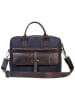 SPARWELL Leren businesstas "Sure Smith" donkerblauw - (B)39 x (H)31 x (D)12 cm