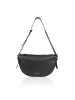 Bellicci Leder-Schultertasche "Caira" in Schwarz - (B)35 x (H)21 x (T)8 cm