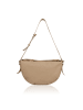 Bellicci Leder-Schultertasche "Caira" in Beige - (B)35 x (H)21 x (T)8 cm
