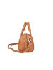 Bellicci Leder-Henkeltasche "Cara" in Hellbraun - (B)18 x (H)14 x (T)7 cm