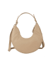 Bellicci Leder-Schultertasche "Cardonna" in Beige - (B)24 x (H)15 x (T)7 cm