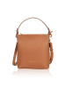 Bellicci Leder-Schultertasche "Calico" in Hellbraun - (B)26 x (H)33 x (T)14 cm