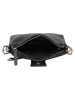 Bellicci Leder-Schultertasche "Venetia" in Schwarz - (B)28 x (H)18 x (T)7 cm