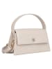 Bellicci Leder-Henkeltasche "Vicky" in Beige - (B)22 x (H)18 x (T)6 cm