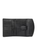 Bellicci Leder-Geldbörse "Venesa" in Schwarz - (B)9 x (T)3 cm