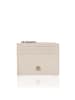 Bellicci Skórzany portfel "Viveca" w kolorze kremowym - 11 x 8 x 1 cm