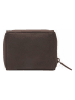 SPARWELL Skórzany portfel "Lyndsey" w kolorze brązowym - 12 x 10 x 3,5 cm