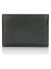 SPARWELL Skórzany portfel "Norman" w kolorze czarnym - 15 x 10,5 x 2 cm