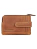 SPARWELL Skórzany portfel "Nash" w kolorze jasnobrązowym - 12,5 x 8,5 x 1,5 cm