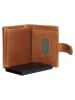 SPARWELL Leder-Geldbörse "Nico" in Hellbraun - (B)7 x (H)10 x (T)2 cm