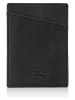 SPARWELL Skórzany portfel "Nixon" w kolorze czarnym - 8 x 11 x 0,50 cm