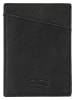 SPARWELL Skórzany portfel "Nixon" w kolorze czarnym - 8 x 11 x 0,50 cm