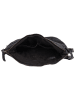 Bellicci Leren schoudertas "Enid" zwart - (B)27 x (H)24 x (D)10 cm