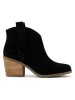 TOMS Leder-Stiefeletten in Schwarz