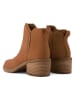 TOMS Leder-Stiefletten in Hellbraun