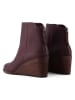 TOMS Leder-Keilstiefletten in Lila