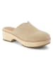 TOMS Leren clogs crème