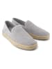 TOMS Leren espadrilles grijs