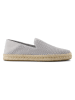 TOMS Leder-Espadrilles in Grau