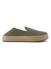TOMS Leren espadrilles kaki