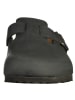 Birkenstock Skórzane chodaki "Boston" w kolorze czarnym