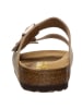 Birkenstock Leren slippers "Arizona" lichtbruin - wijdte N