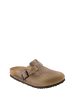 Birkenstock Leren clogs "Boston" beige
