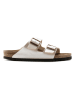 Birkenstock Slippers "Arizona - Graceful Pearl" wit - wijdte N