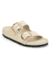 Birkenstock Leder-Pantoletten "Arizona" in Creme