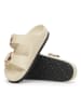 Birkenstock Leren slippers "Arizona" crème