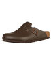 Birkenstock Leren clogs "Boston" bruin - wijdte S