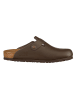 Birkenstock Leren clogs "Boston" bruin - wijdte S
