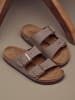 Birkenstock Klapki "Arizona" w kolorze jasnobrązowym