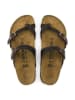 Birkenstock Leder-Zehentrenner "Mayari" in Dunkelbraun - Weite S