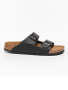 Birkenstock Slippers "Arizona" zwart - wijdte S