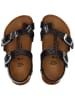 Birkenstock Zehensandalen "Taormina"  in Schwarz/ Silber