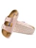 Birkenstock Leder-Pantoletten "Arizona" in Rosa - Weite S