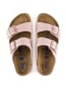 Birkenstock Leder-Pantoletten "Arizona" in Rosa - Weite S