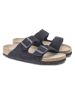 Birkenstock Leren slippers "Arizona" donkerblauw