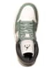 Jordan Leder-Sneakers "Air Jordan 1 Mid" in Weiß/ Grün