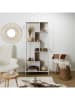 THE HOME DECO FACTORY Standregal in Hellbraun/ Weiß - (B)80 x (H)180 x (T)30 cm
