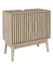 THE HOME DECO FACTORY Waschbeckenunterschrank in Natur - (B)60 x (H)70 x (T)30 cm